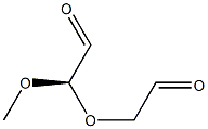 [R,(-)]-2-(2-Oxoethoxy)-2-methoxyacetaldehyde Struktur