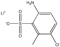 2-Amino-5-chloro-6-methylbenzenesulfonic acid lithium salt Struktur