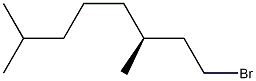 [S,(+)]-1-Bromo-3,7-dimethyloctane Struktur