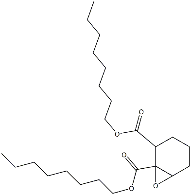 7-Oxabicyclo[4.1.0]heptane-1,2-dicarboxylic acid dioctyl ester Struktur