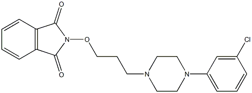 2-[3-[4-(3-Chlorophenyl)-1-piperazinyl]propyloxy]-1H-isoindole-1,3(2H)-dione Struktur