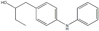 4-(2-Hydroxybutyl)phenylphenylamine Struktur