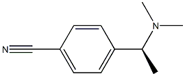 (-)-4-[(S)-1-(Dimethylamino)ethyl]benzonitrile Struktur