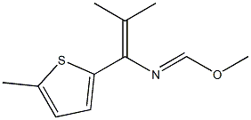 1-(5-Methyl-2-thienyl)-1-[(methoxy)methyleneamino]-2-methyl-1-propene Struktur