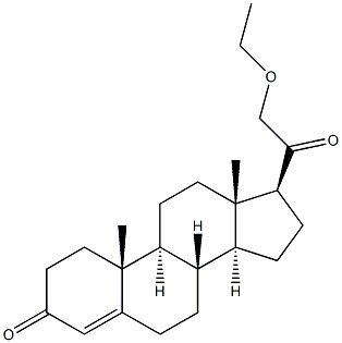 21-Ethoxypregn-4-ene-3,20-dione Struktur