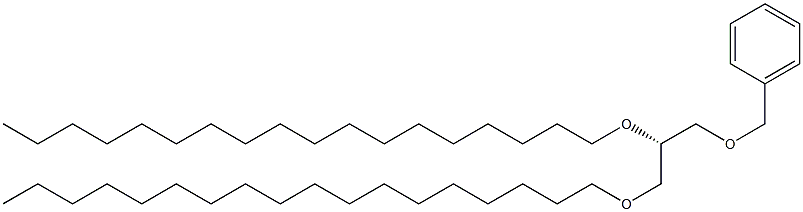 [S,(+)]-1-O-Benzyl-2-O,3-O-dioctadecyl-L-glycerol Struktur