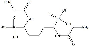 [1,5-Bis[(aminoacetyl)amino]pentane-1,5-diyl]bisphosphonic acid Struktur