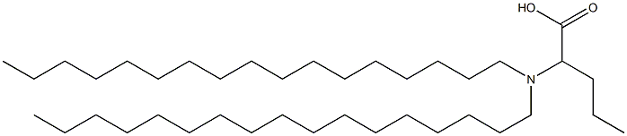 2-(Diheptadecylamino)valeric acid Struktur