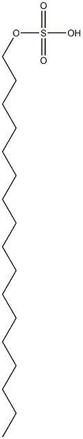 Sulfuric acid hydrogen heptadecyl ester Struktur