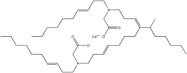 Bis[N,N-di(3-decenyl)glycine]calcium salt Struktur