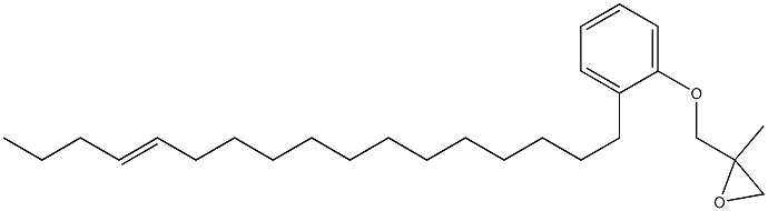 2-(13-Heptadecenyl)phenyl 2-methylglycidyl ether Struktur