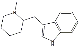 3-[(1-Methyl-2-piperidinyl)methyl]-1H-indole Struktur