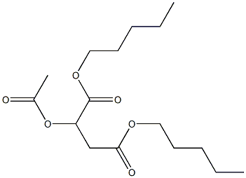 2-Acetyloxybutanedioic acid dipentyl ester Struktur