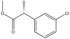 [R,(-)]-2-(m-Chlorophenyl)propionic acid methyl ester Struktur