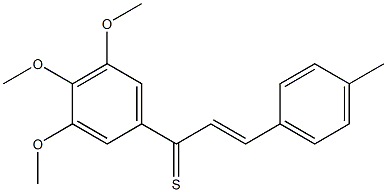 (E)-3',4',5'-Trimethoxy-4-methylthiochalcone Struktur