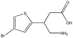 4-Amino-3-(4-bromo-2-thienyl)butyric acid Struktur