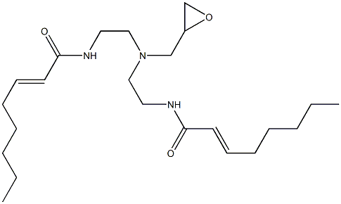 N,N-Bis[2-(2-octenoylamino)ethyl]glycidylamine Struktur