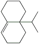 1,2,3,4,4a,5,6,7-Octahydro-4a-isopropylnaphthalene Struktur