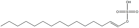 Sulfuric acid hydrogen 1-pentadecenyl ester Struktur