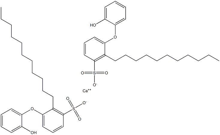 Bis(2'-hydroxy-2-undecyl[oxybisbenzene]-3-sulfonic acid)calcium salt Struktur