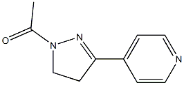 1-Acetyl-3-(4-pyridyl)-4,5-dihydro-1H-pyrazole Struktur