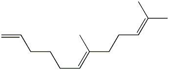 2,6-Dimethyl-10-vinyl-2,6-decadiene Struktur