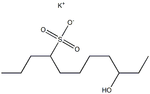 9-Hydroxyundecane-4-sulfonic acid potassium salt Struktur