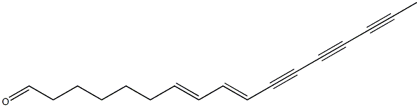 Heptadeca-7,9-diene-11,13,15-triynal Struktur