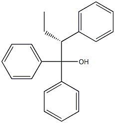 [R,(+)]-1,1,2-Triphenyl-1-butanol Struktur