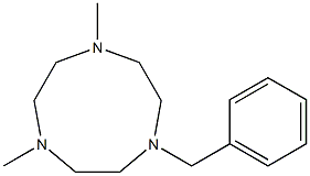 1-Benzyl-4,7-dimethyl-1,4,7-triazacyclononane Struktur