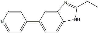 2-Ethyl-5-(4-pyridyl)-1H-benzimidazole Struktur