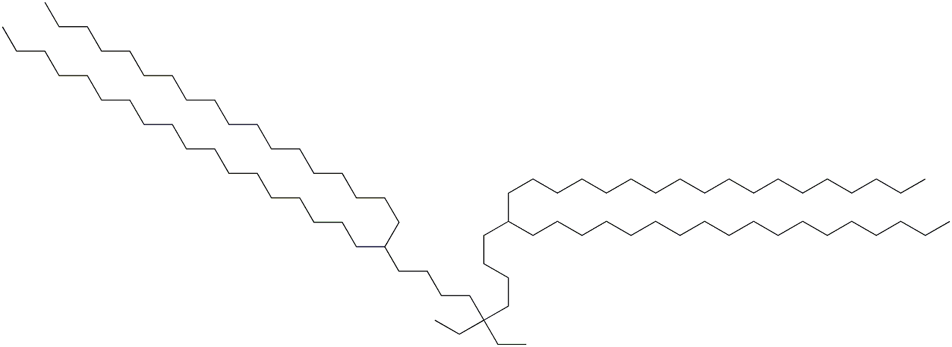 19,29-Dioctadecyl-24,24-diethylheptatetracontane Struktur