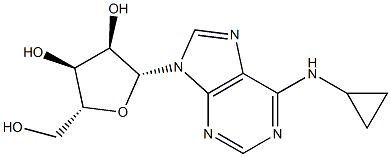 N-Cyclopropyladenosine Struktur