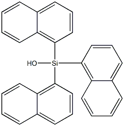 Tris(1-naphtyl)silanol Struktur