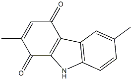 2,6-Dimethyl-9H-carbazole-1,4-dione Struktur