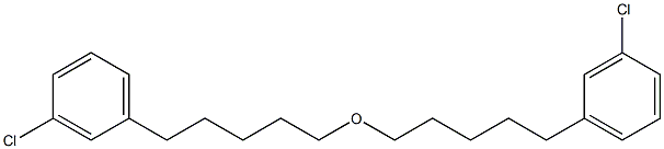 3-Chlorophenylpentyl ether Struktur