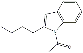 1-Acetyl-2-butyl-1H-indole Struktur