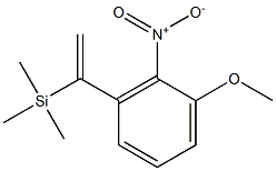 1-Nitro-6-(1-trimethylsilylethenyl)-2-methoxybenzene Struktur