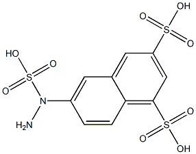 6-(2-Sulfohydrazino)-1,3-naphthalenedisulfonic acid Struktur