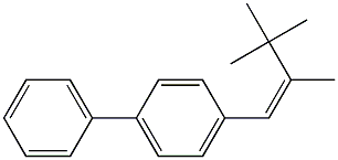 4-[(Z)-2,3,3-Trimethyl-1-butenyl]biphenyl Struktur