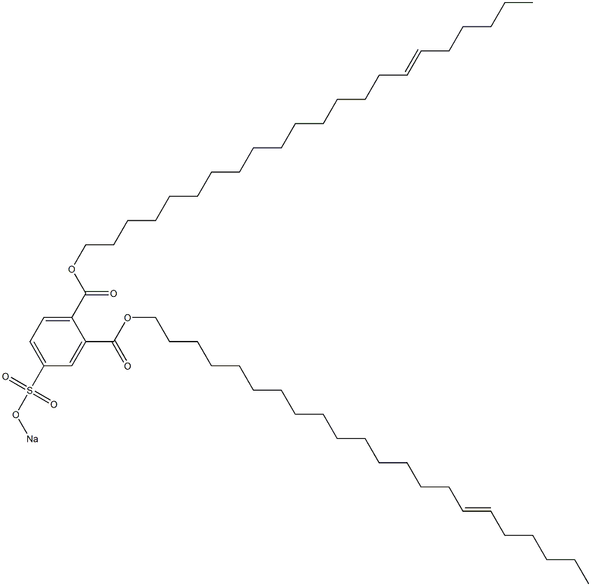 4-(Sodiosulfo)phthalic acid di(16-docosenyl) ester Struktur