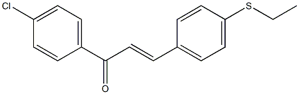 4-((Ethylthio))-4'-chlorochalcone Struktur