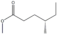 [S,(+)]-4-Methylhexanoic acid methyl ester Struktur