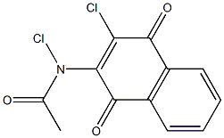 2-(Chloroacetylamino)-3-chloro-1,4-naphthoquinone Struktur