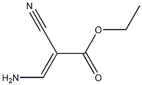 (E)-2-Cyano-3-aminopropenoic acid ethyl ester Struktur