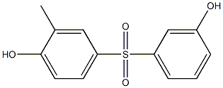 3,4'-Dihydroxy-3'-methyl[sulfonylbisbenzene] Struktur