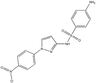 N-[1-(4-Nitrophenyl)-1H-pyrazol-3-yl]-4-aminobenzenesulfonamide Struktur