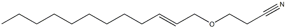 3-(2-Dodecenyloxy)propionitrile Struktur