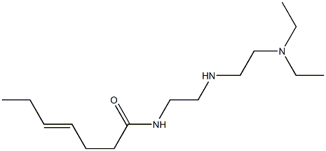 N-[2-[2-(Diethylamino)ethylamino]ethyl]-4-heptenamide Struktur