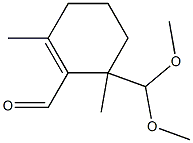 2,6-Dimethyl-6-methoxymethoxymethyl-1-cyclohexene-1-carbaldehyde Struktur